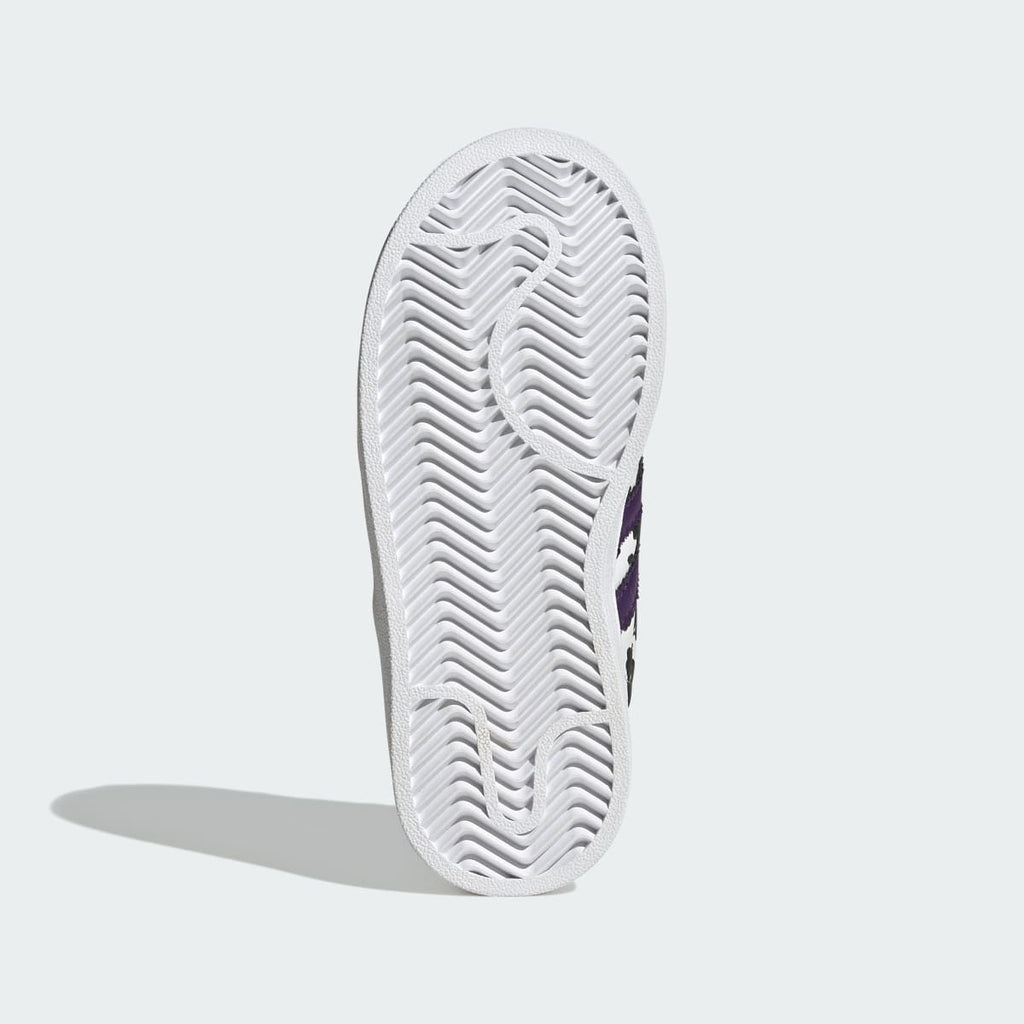 Adidas Kids' SUPERSTAR II SHOES - Crystal White / Violet / Cloud White - Image 3