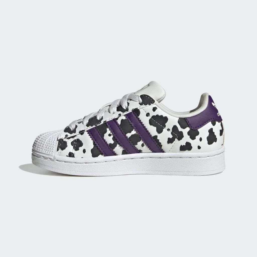 Adidas Kids' SUPERSTAR II SHOES - Crystal White / Violet / Cloud White - Image 6
