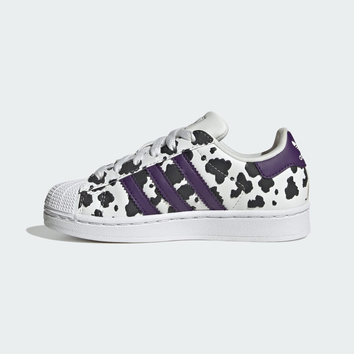 Adidas Kids' SUPERSTAR II SHOES - Crystal White / Violet / Cloud White - Image 6