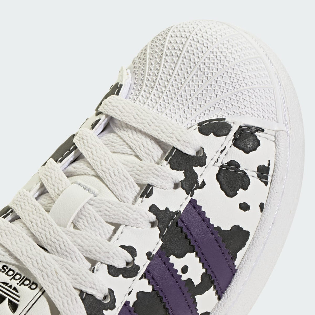 Adidas Kids' SUPERSTAR II SHOES - Crystal White / Violet / Cloud White - Image 7