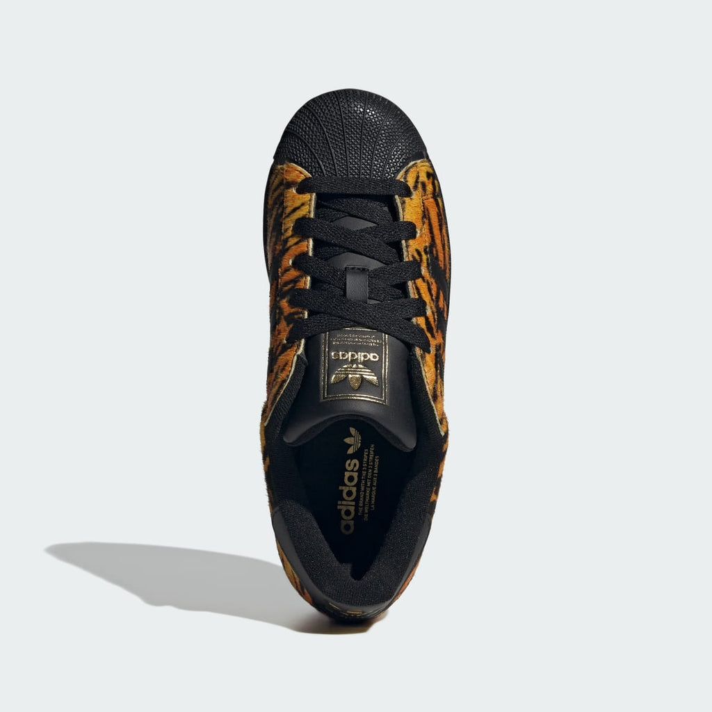 Adidas Women's SUPERSTAR II SHOES - Yellow / Core Black / Gold Metallic - Image 2