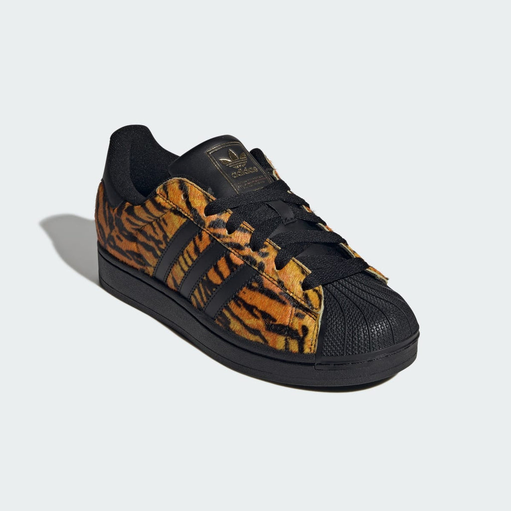 Adidas Women's SUPERSTAR II SHOES - Yellow / Core Black / Gold Metallic - Image 4