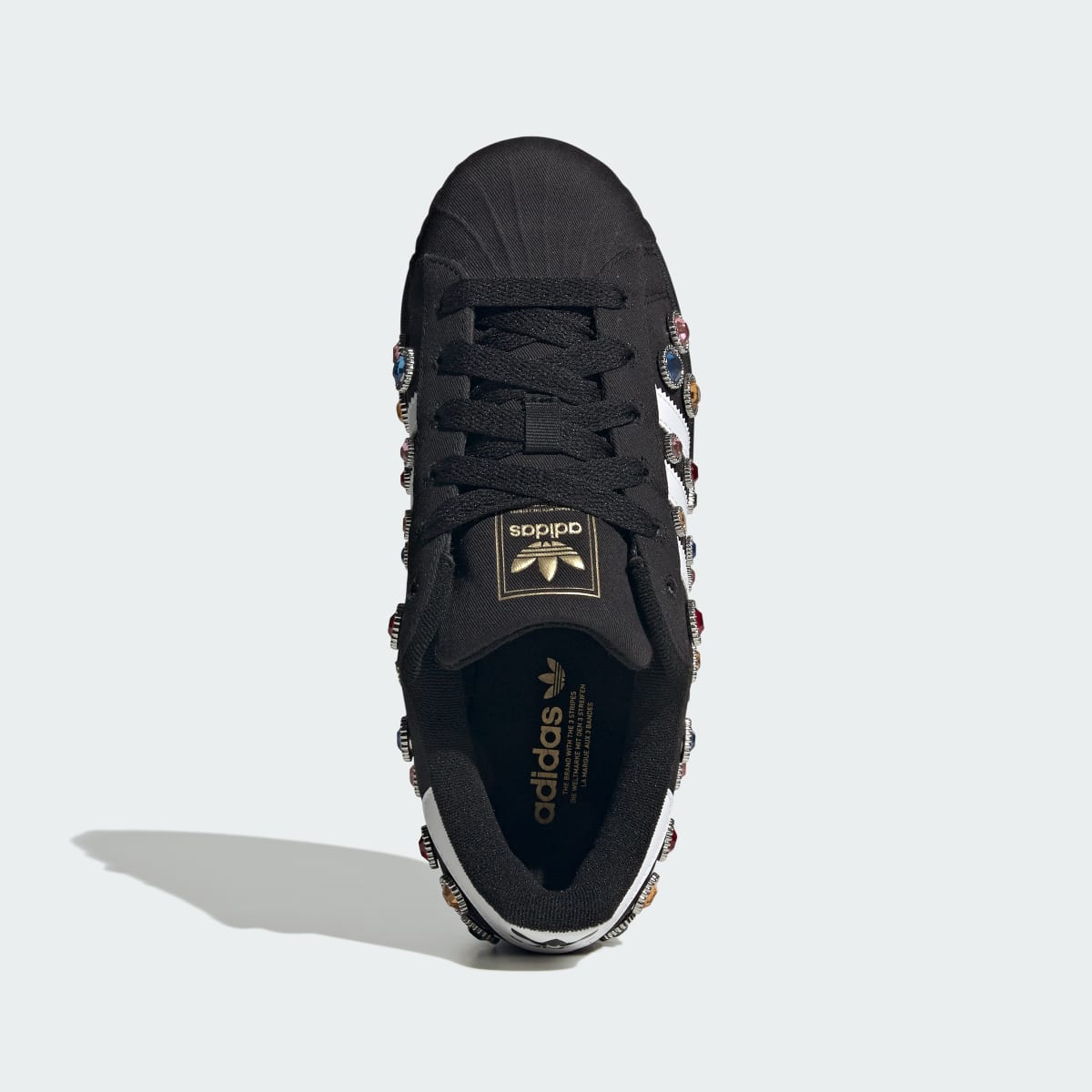 Adidas Women's SUPERSTAR II W - Core Black / Cloud White / Gold Metallic - Image 2