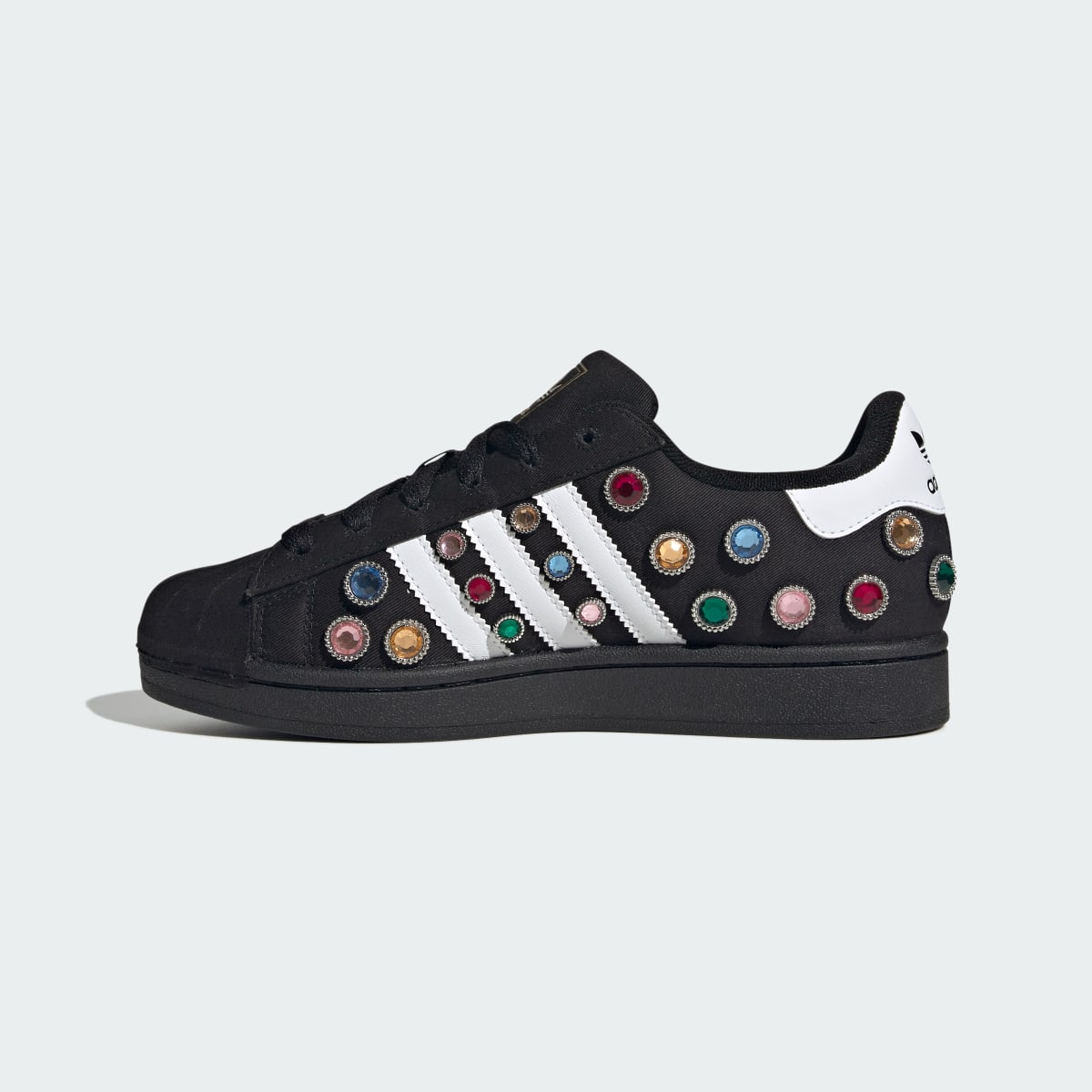 Adidas Women's SUPERSTAR II W - Core Black / Cloud White / Gold Metallic - Image 6
