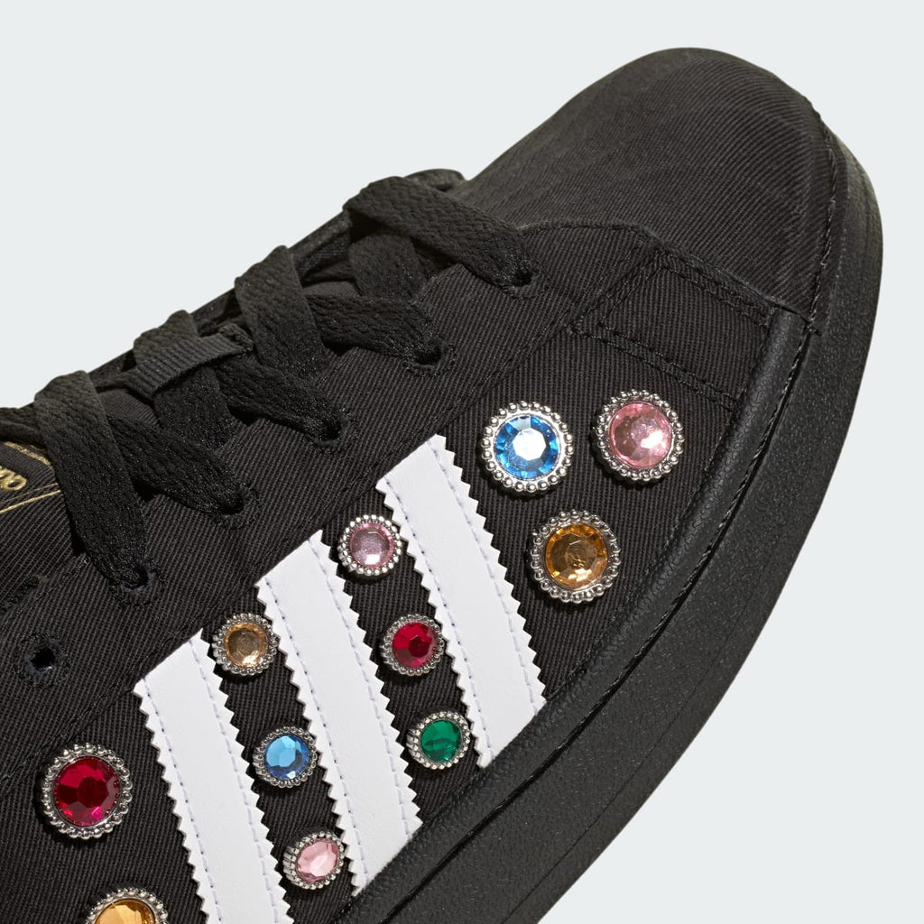 Adidas Women's SUPERSTAR II W - Core Black / Cloud White / Gold Metallic - Image 7