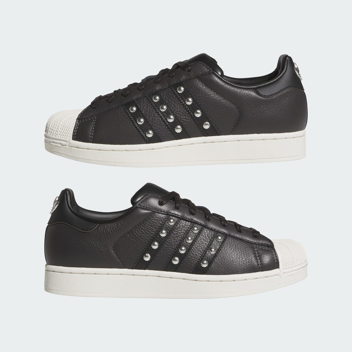 Adidas Women's SUPERSTAR II shoes - Utility Black / Core Black / Off White - Image 7