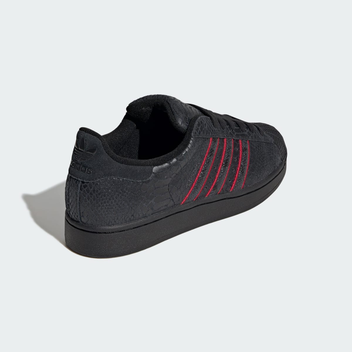 Adidas Men's SUPERSTAR II shoes - Core Black / Team Victory Red / Utility Black - Image 5