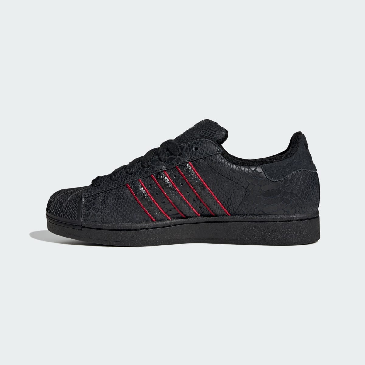 Adidas Men's SUPERSTAR II shoes - Core Black / Team Victory Red / Utility Black - Image 6