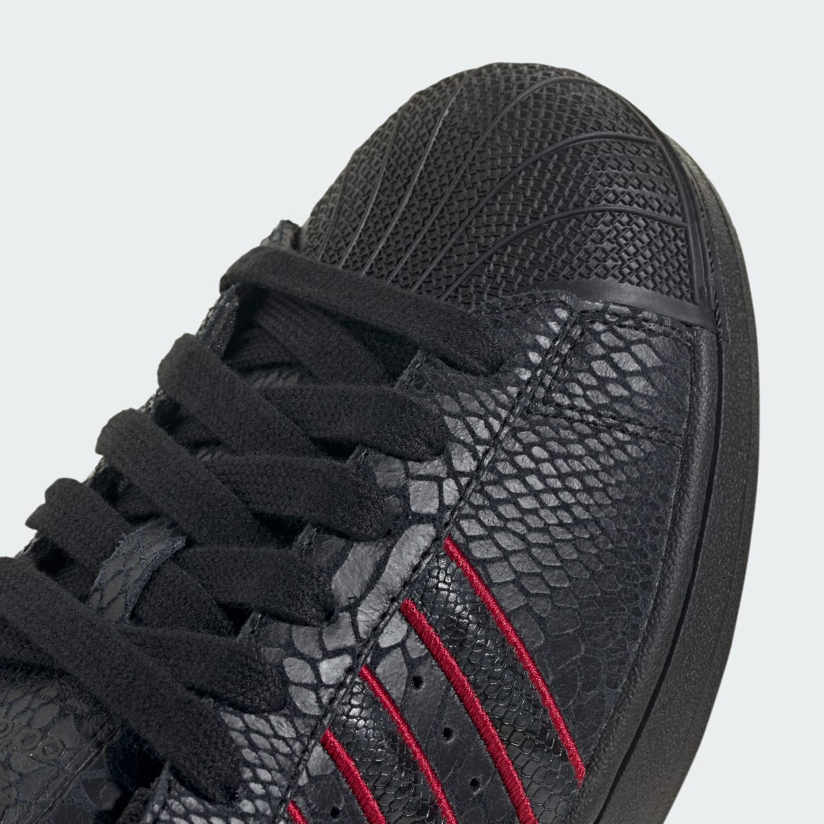 Adidas Men's SUPERSTAR II shoes - Core Black / Team Victory Red / Utility Black - Image 7