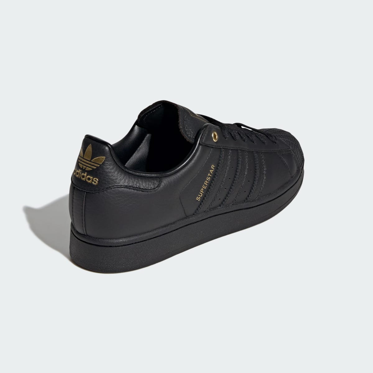 Adidas Women's SUPERSTAR II shoes - Core Black / Core Black / Gold Metallic - Image 5