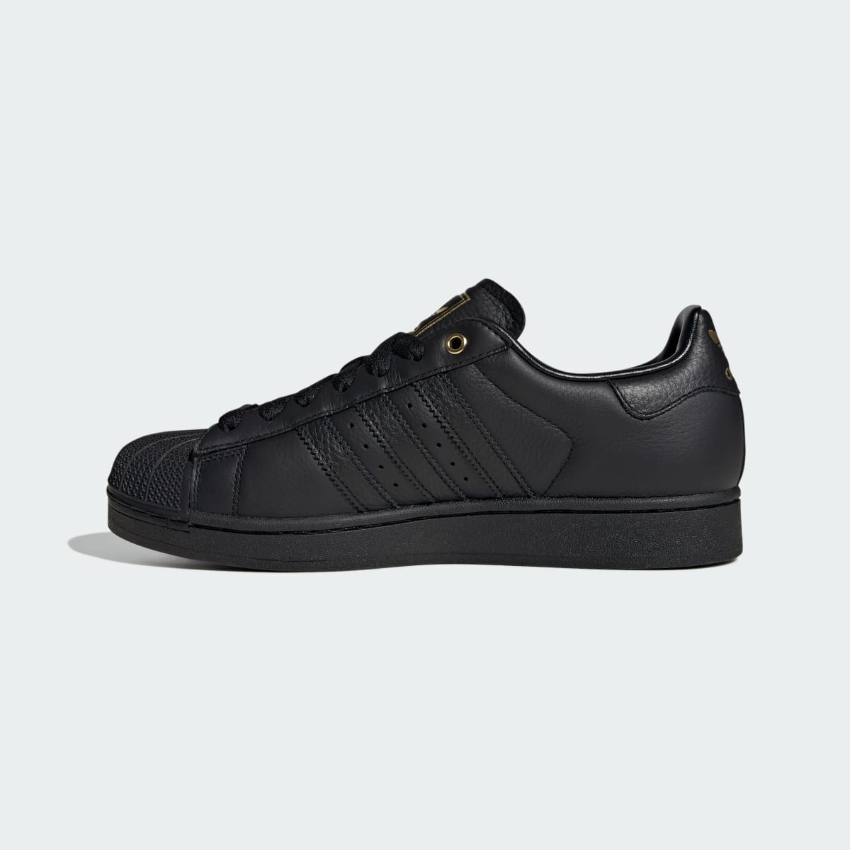 Adidas Men's SUPERSTAR II shoes - Core Black / Core Black / Gold Metallic - Image 6