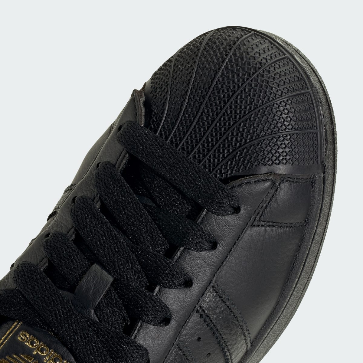 Adidas Men's SUPERSTAR II shoes - Core Black / Core Black / Gold Metallic - Image 10