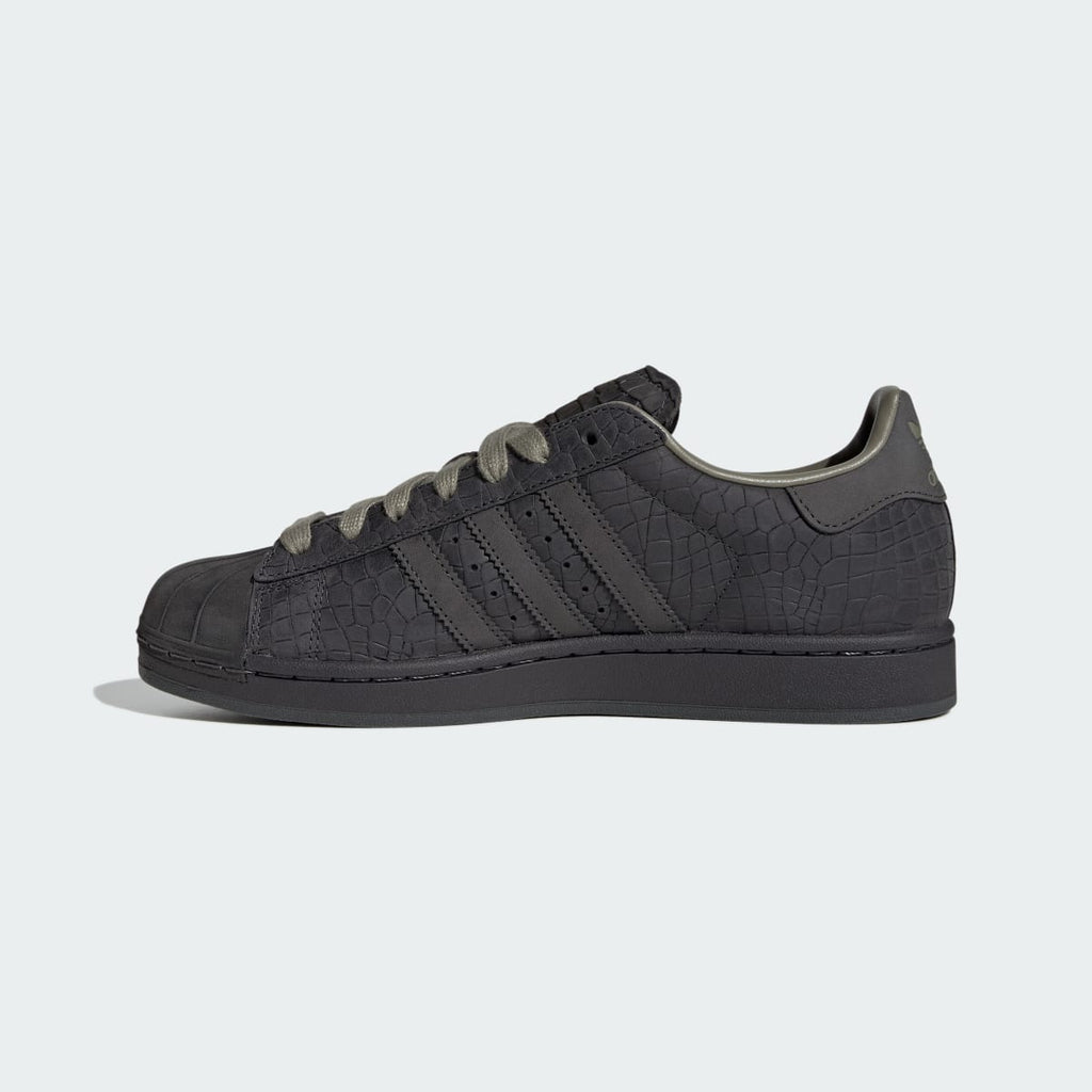 Adidas Women's SUPERSTAR II shoes - Utility Black / Grey Six / Clay - Image 6
