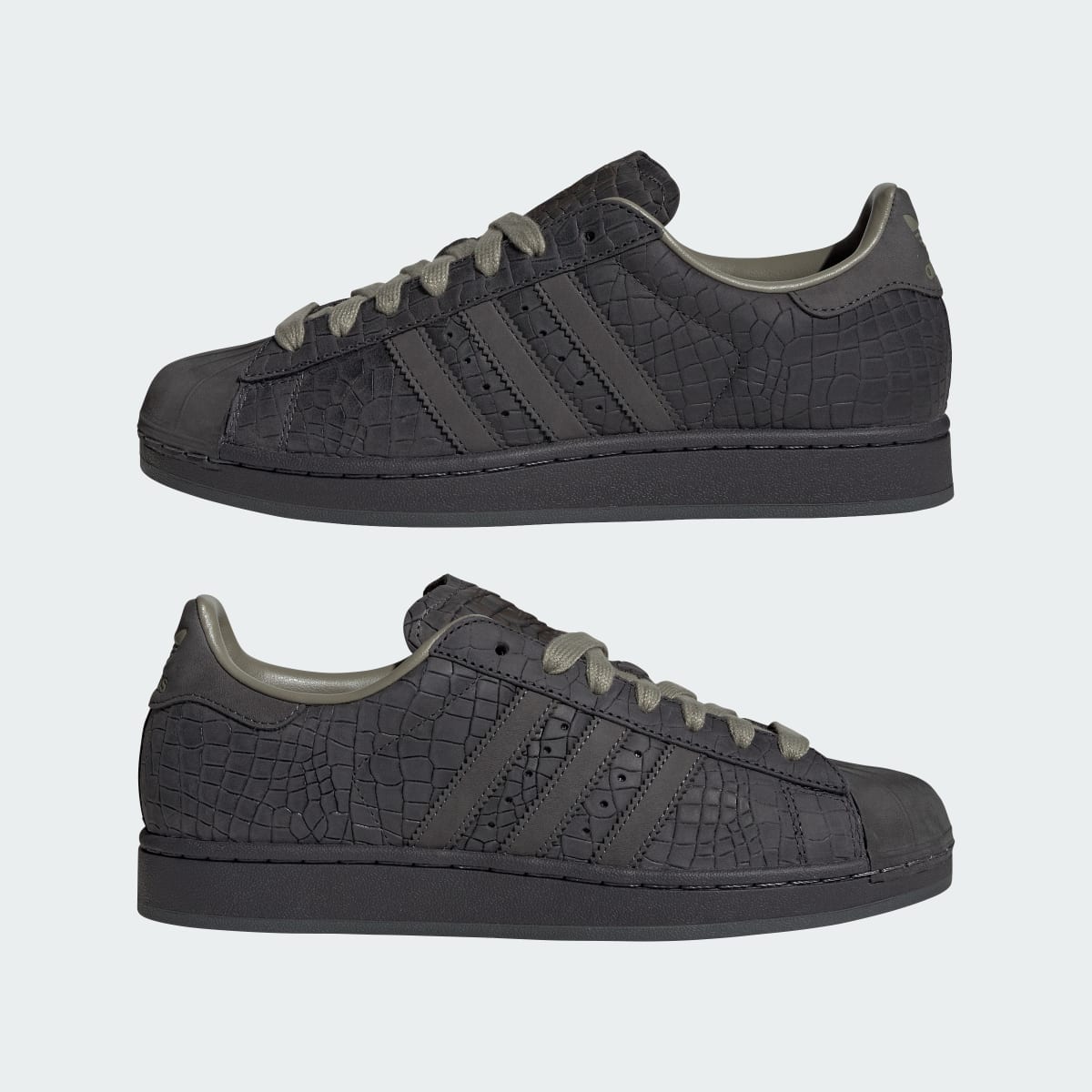 Adidas Men's SUPERSTAR II shoes - Utility Black / Grey Six / Clay - Image 7