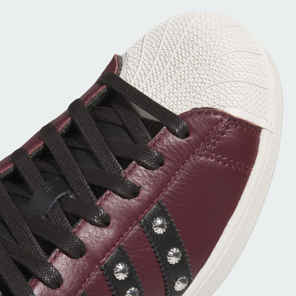 Adidas Men's SUPERSTAR II shoes - Maroon / Core Black / Off White - Image 8