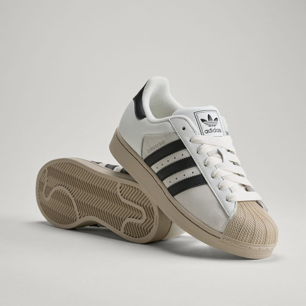 Adidas Men's SUPERSTAR II shoes - Core White / Core Black / Khaki Three - Image 1