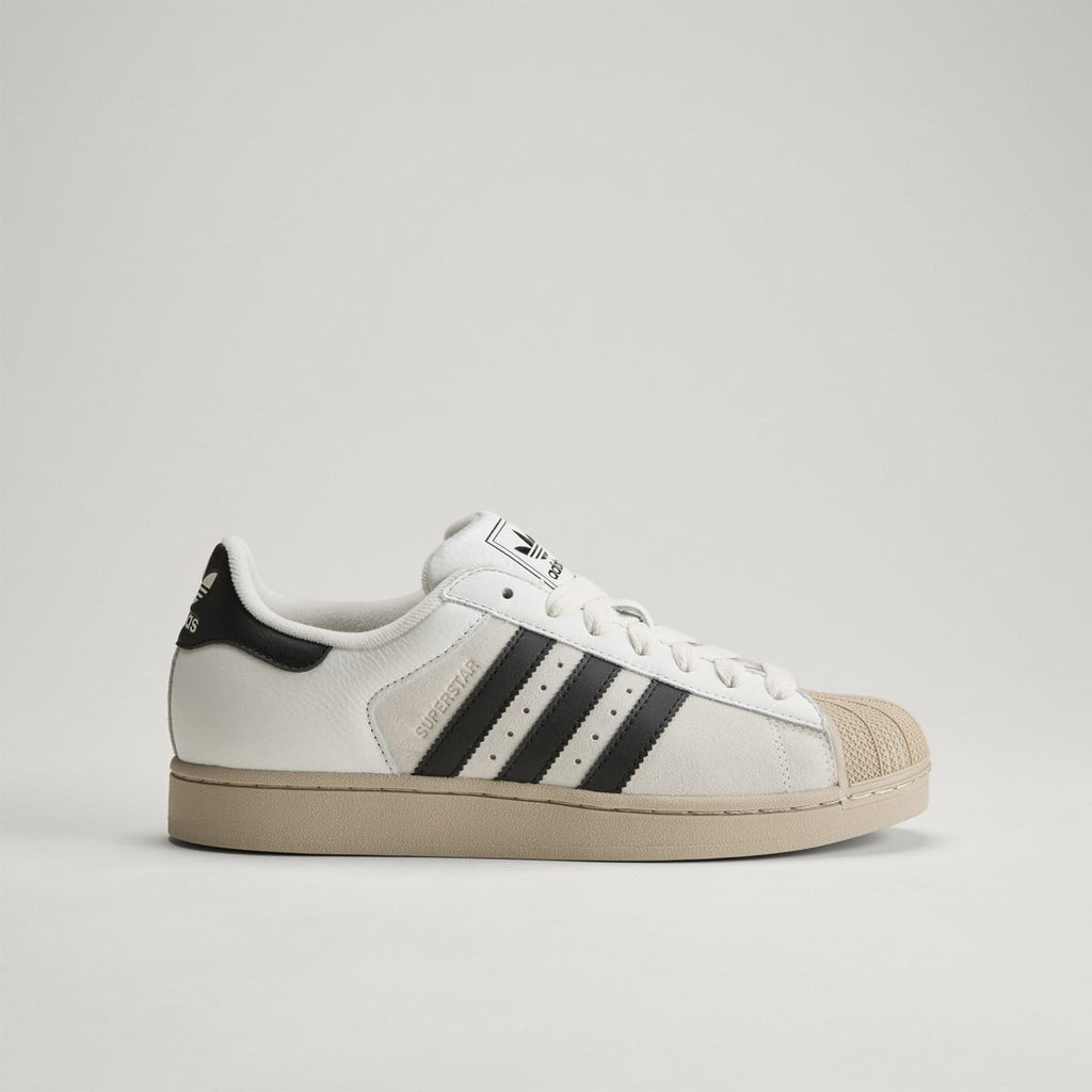Adidas Men's SUPERSTAR II shoes - Core White / Core Black / Khaki Three - Image 3