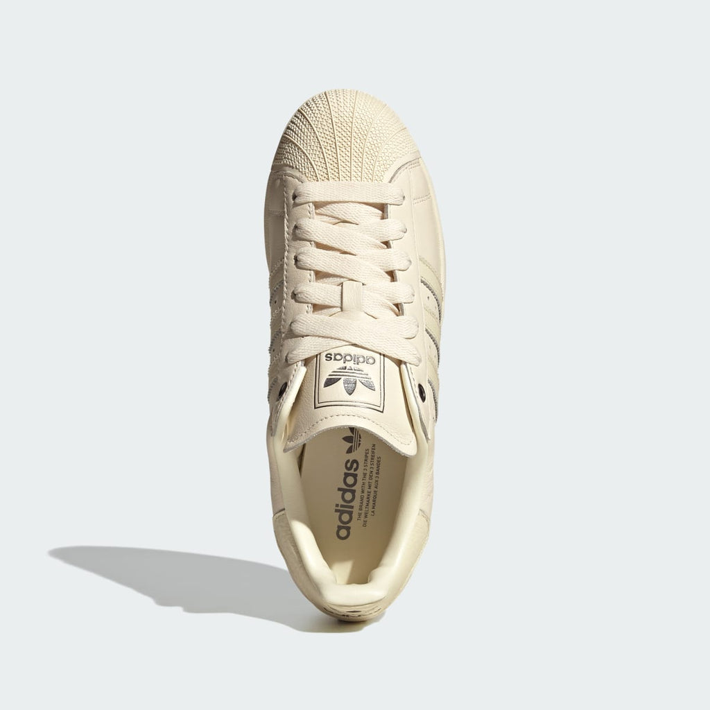 Adidas Men's SUPERSTAR II shoes - Cream White / Cream White / Iron Metallic - Image 3