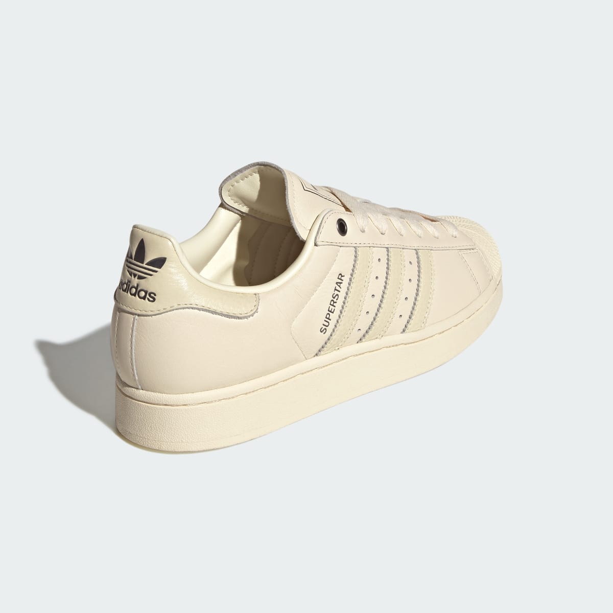 Adidas Men's SUPERSTAR II shoes - Cream White / Cream White / Iron Metallic - Image 6