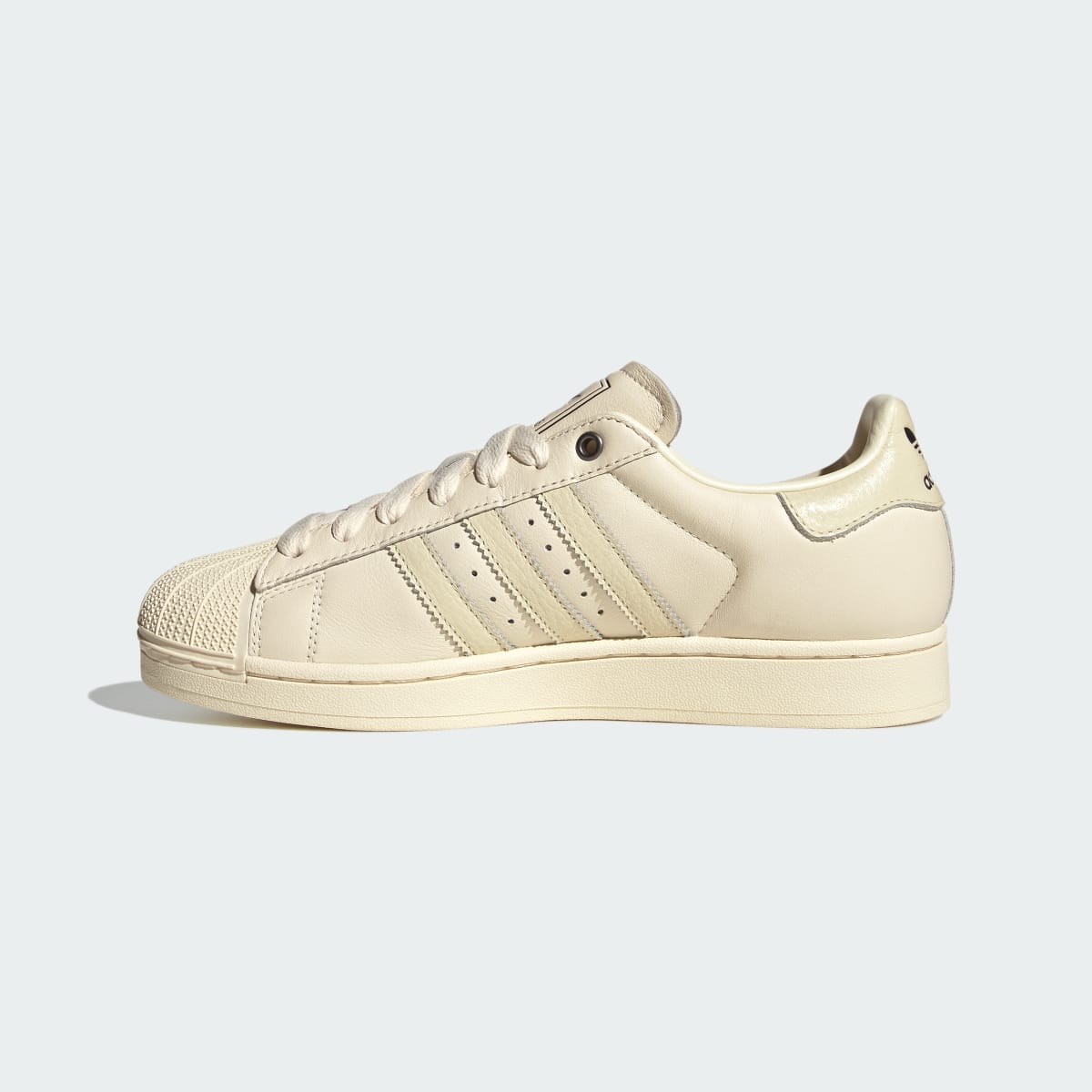 Adidas Women's SUPERSTAR II shoes - Cream White / Cream White / Iron Metallic - Image 7