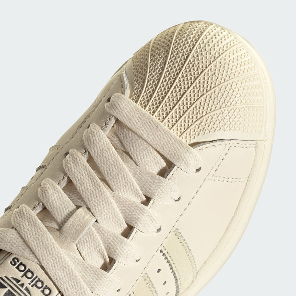 Adidas Men's SUPERSTAR II shoes - Cream White / Cream White / Iron Metallic - Image 9
