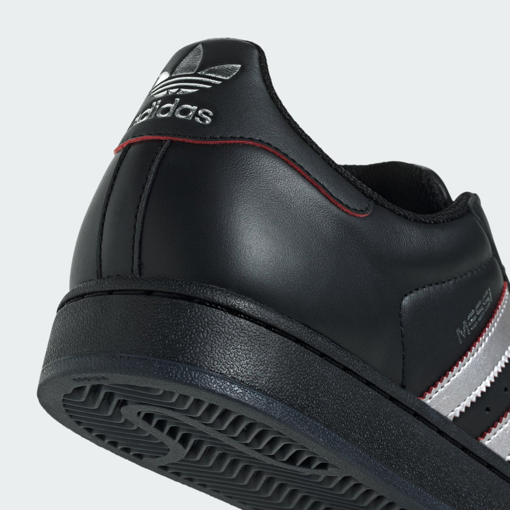 Adidas Men's SUPERSTAR MESSI shoes - Core Black / Silver Metallic / Pure Ruby - Image 10