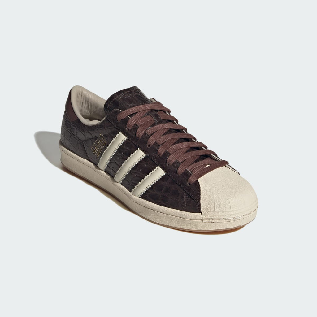 Adidas Men's SUPERSTAR Vintage shoes - Aurora Coffee / Cream White / Wonder White - Image 4