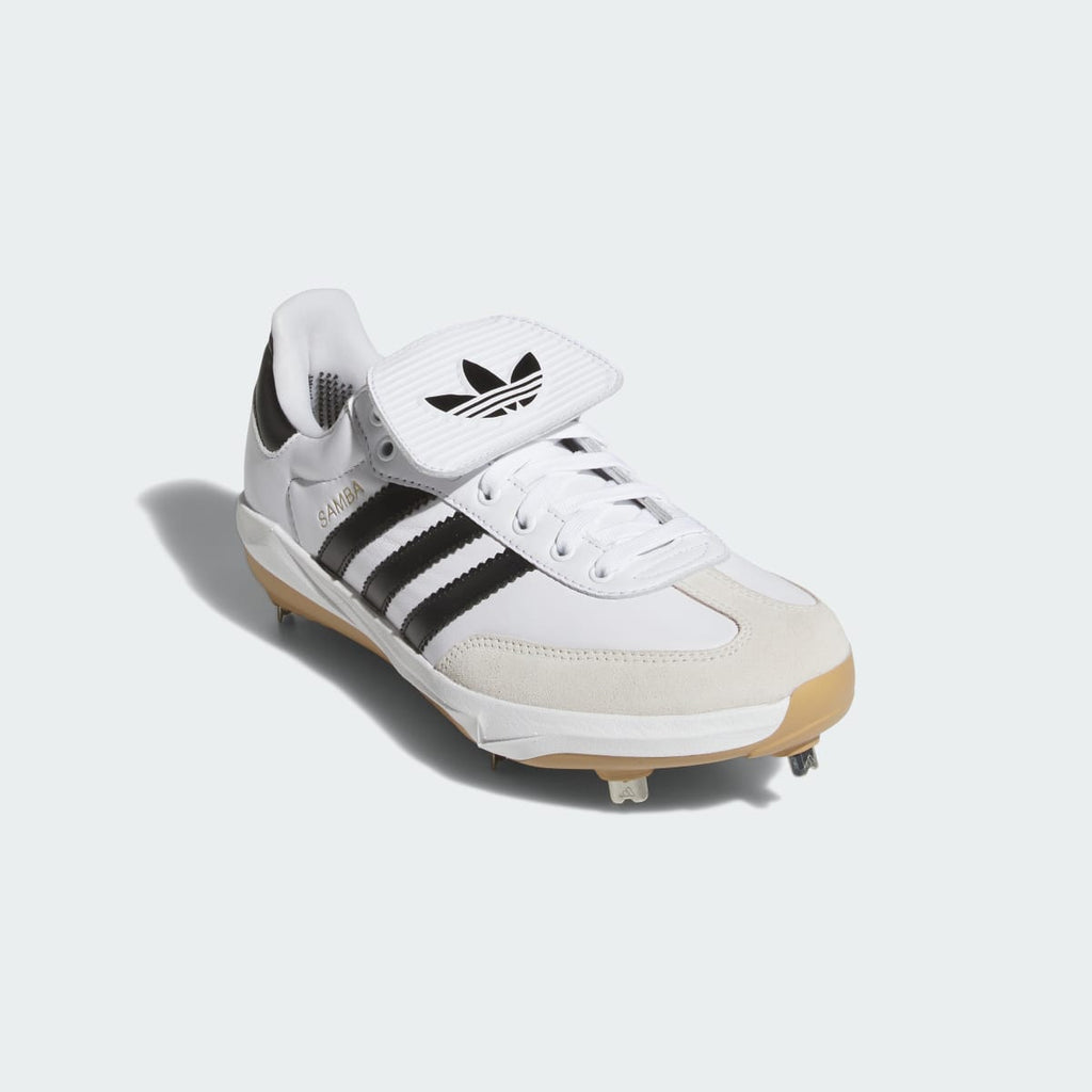 Adidas Men's Samba Baseball Cleat - Cloud White / Core Black / Gum - Image 4