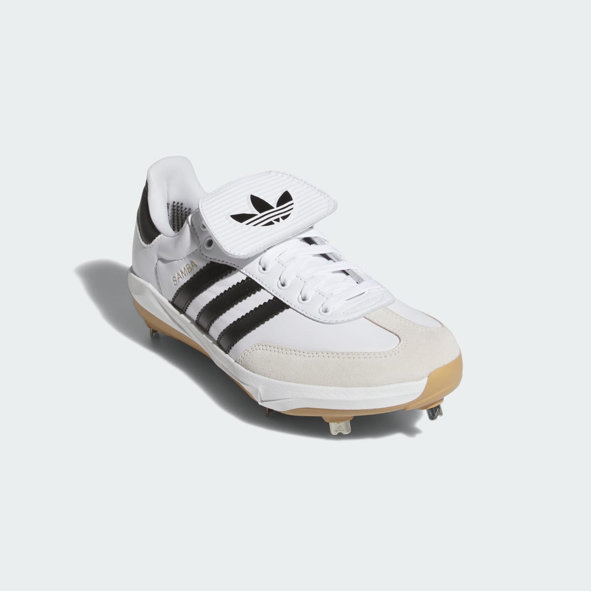 Adidas Men's Samba Baseball Cleat - Cloud White / Core Black / Gum - Image 4