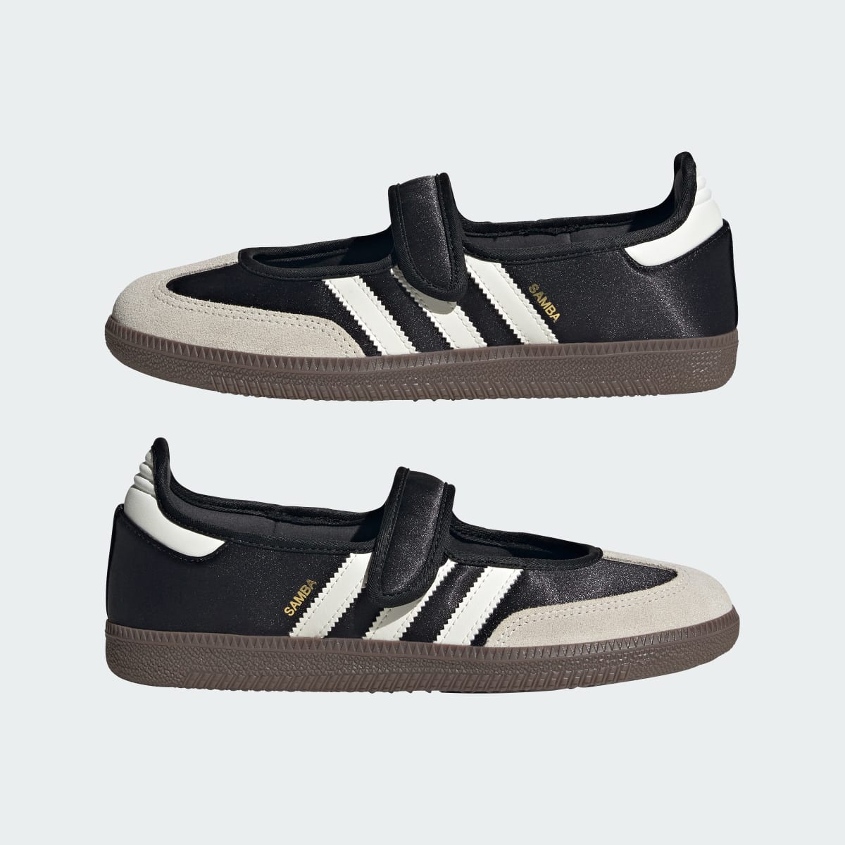 Adidas Women's Samba Jane Shoes - Core Black / Off White / Gold Metallic - Image 7