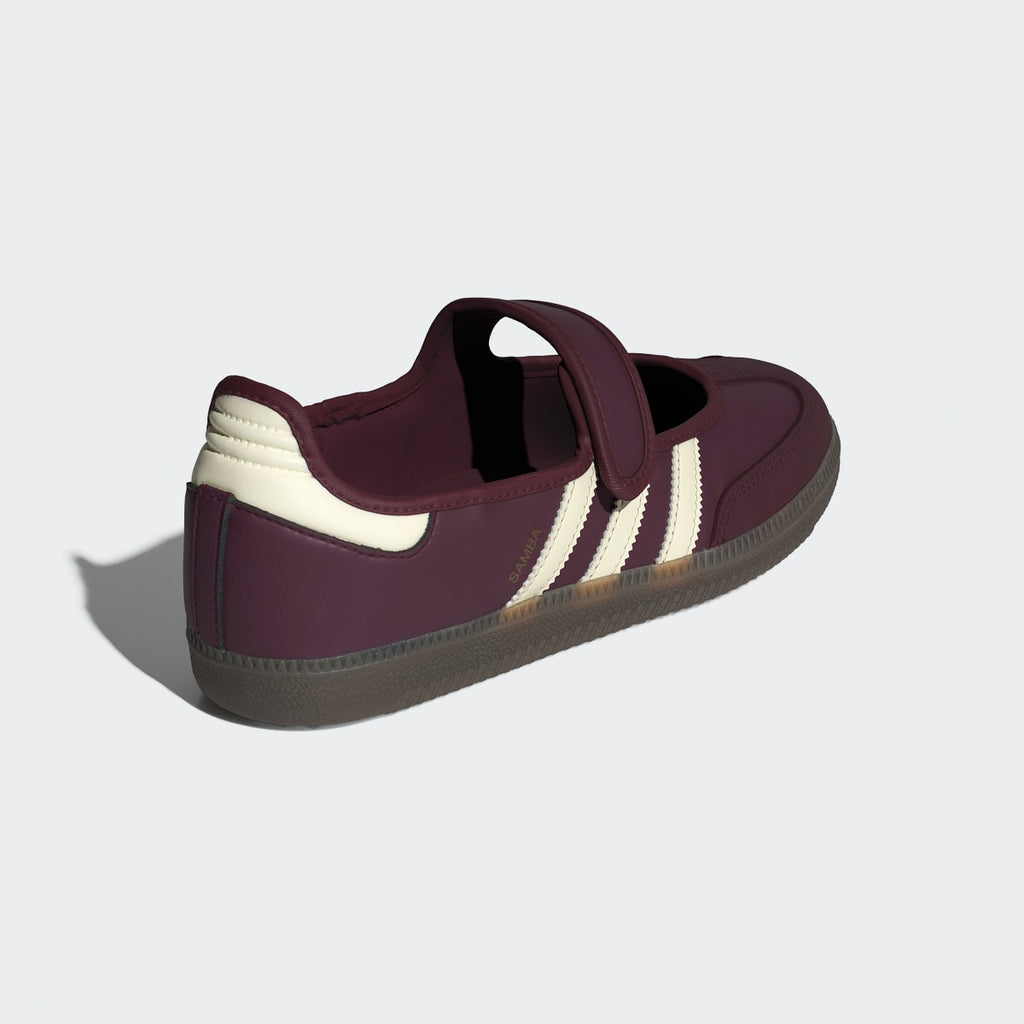 Adidas Women's Samba Jane Shoes - Maroon / Cream White / Gold Metallic - Image 6