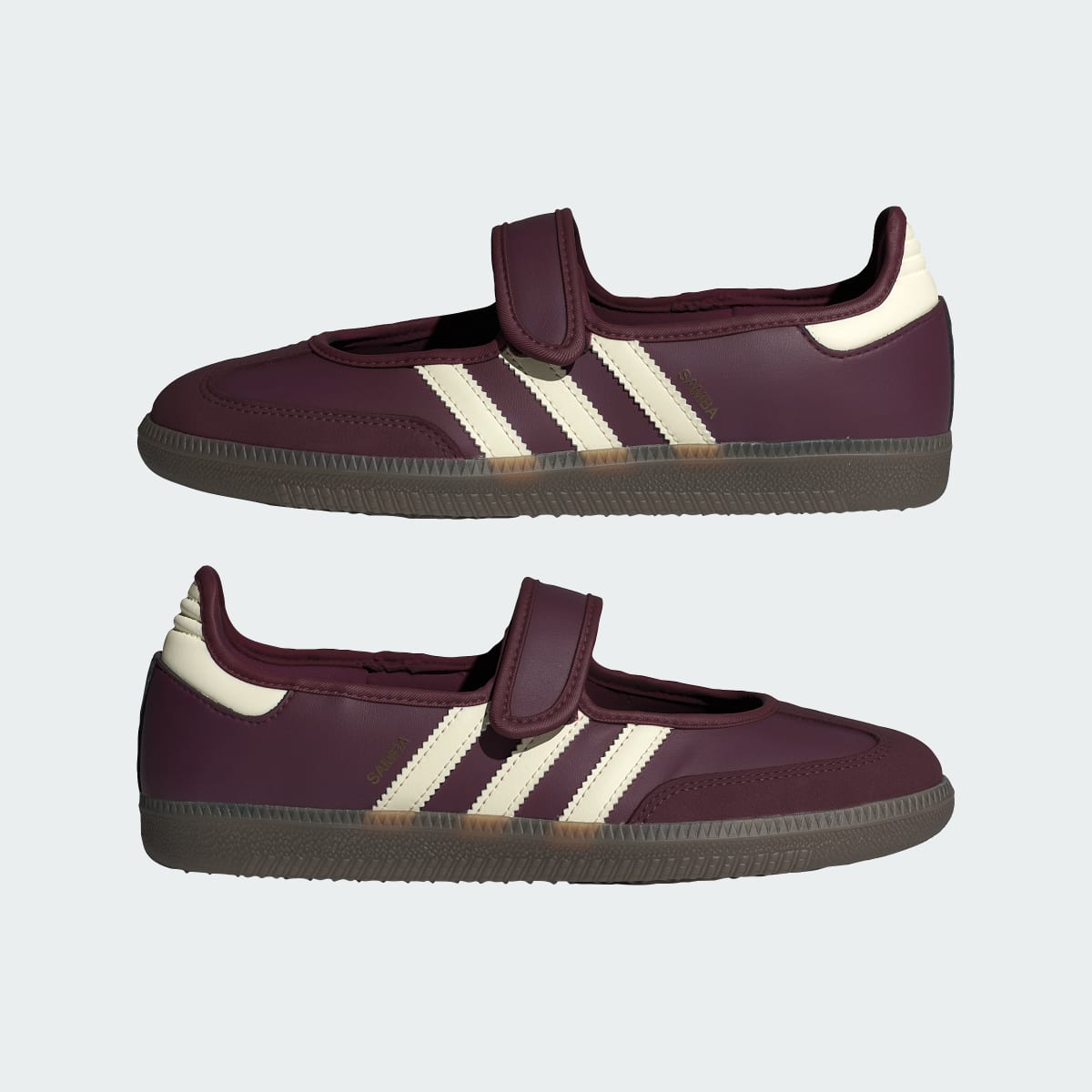 Adidas Women's Samba Jane Shoes - Maroon / Cream White / Gold Metallic - Image 8