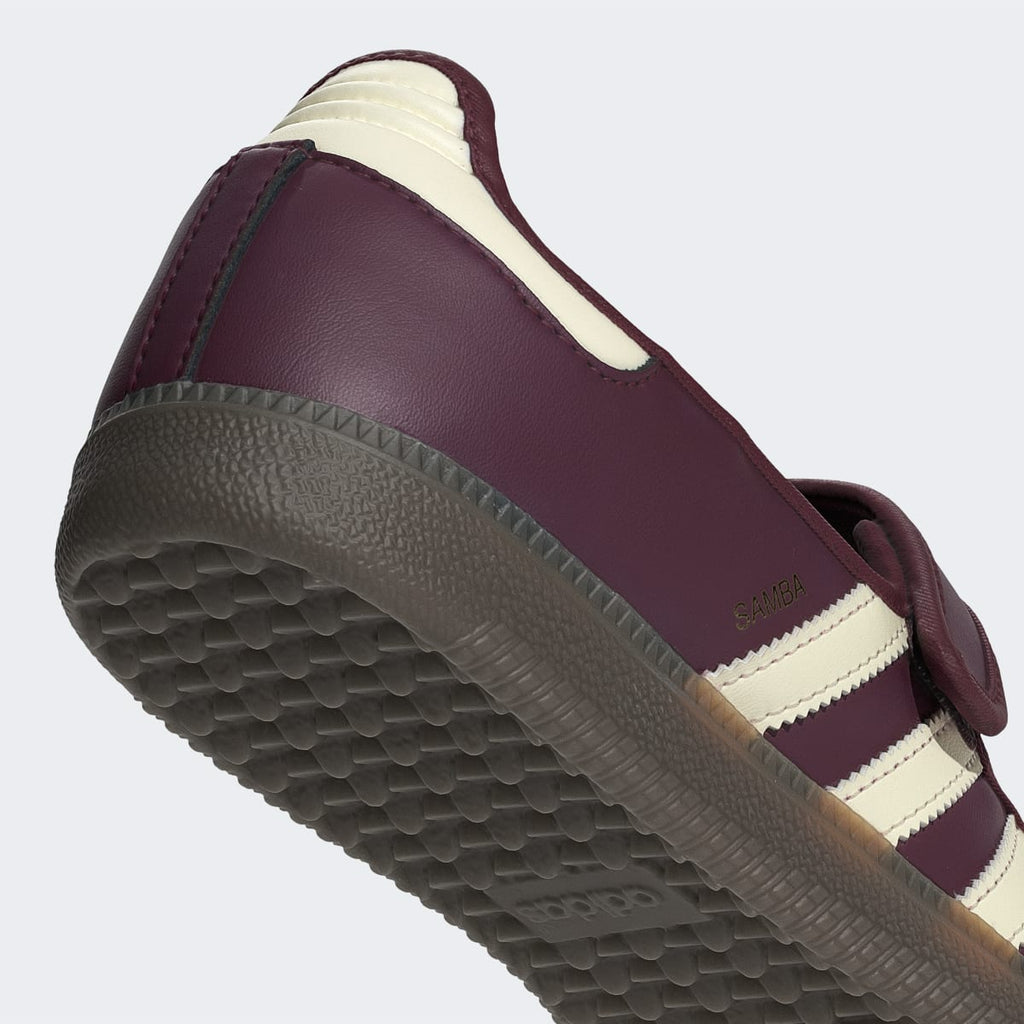Adidas Women's Samba Jane Shoes - Maroon / Cream White / Gold Metallic - Image 10