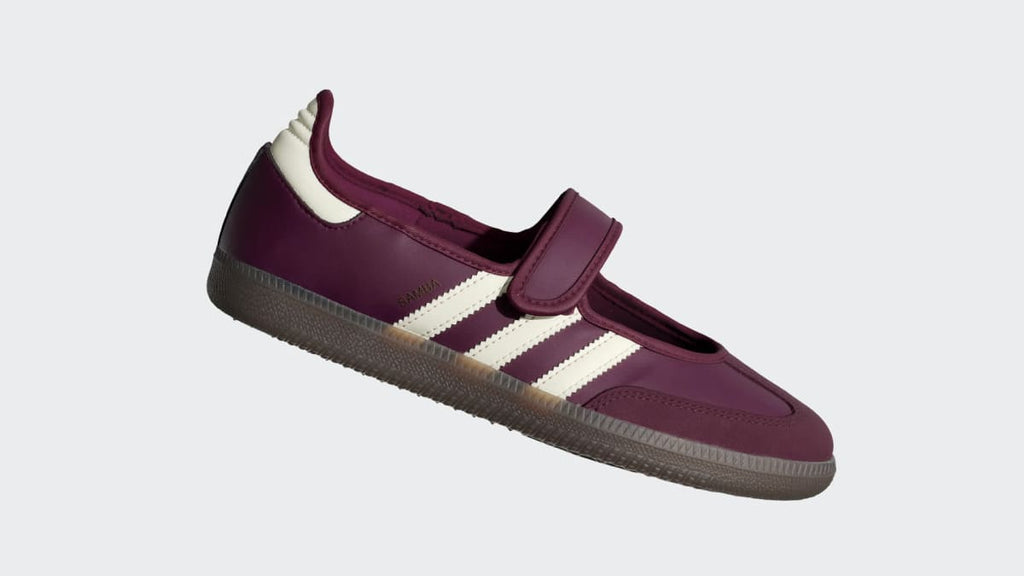 Adidas Women's Samba Jane Shoes - Maroon / Cream White / Gold Metallic - Image 2