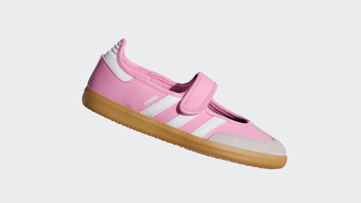 Adidas Kids' Samba Jane Shoes Kids - Light Pink / Cloud White / Gum - Image 2
