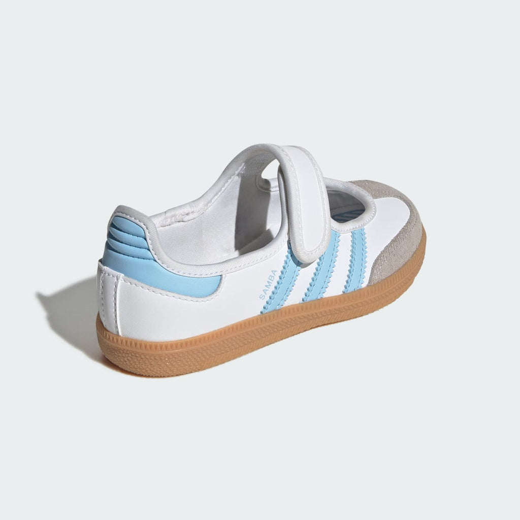Adidas Kids' Samba Jane Shoes - Cloud White / Clear Sky / Gum - Image 5