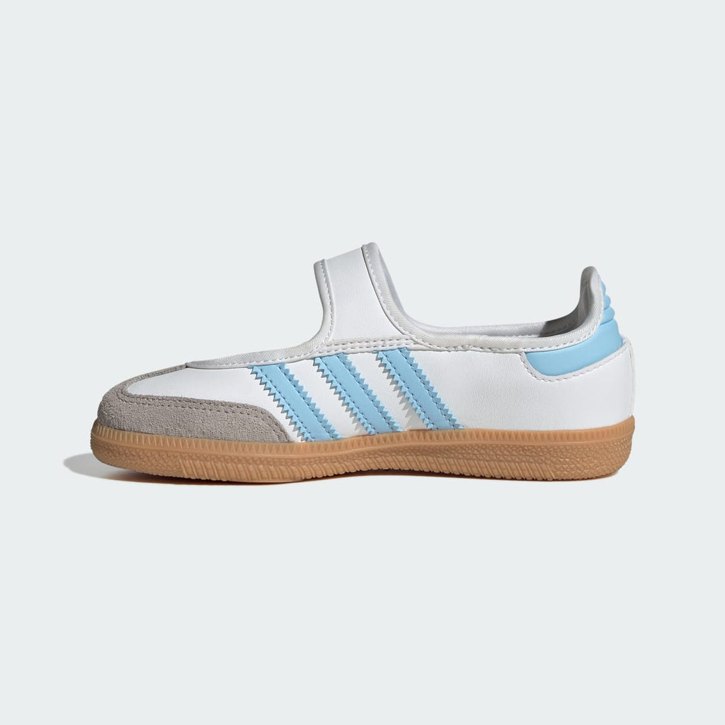 Adidas Kids' Samba Jane Shoes - Cloud White / Clear Sky / Gum - Image 6