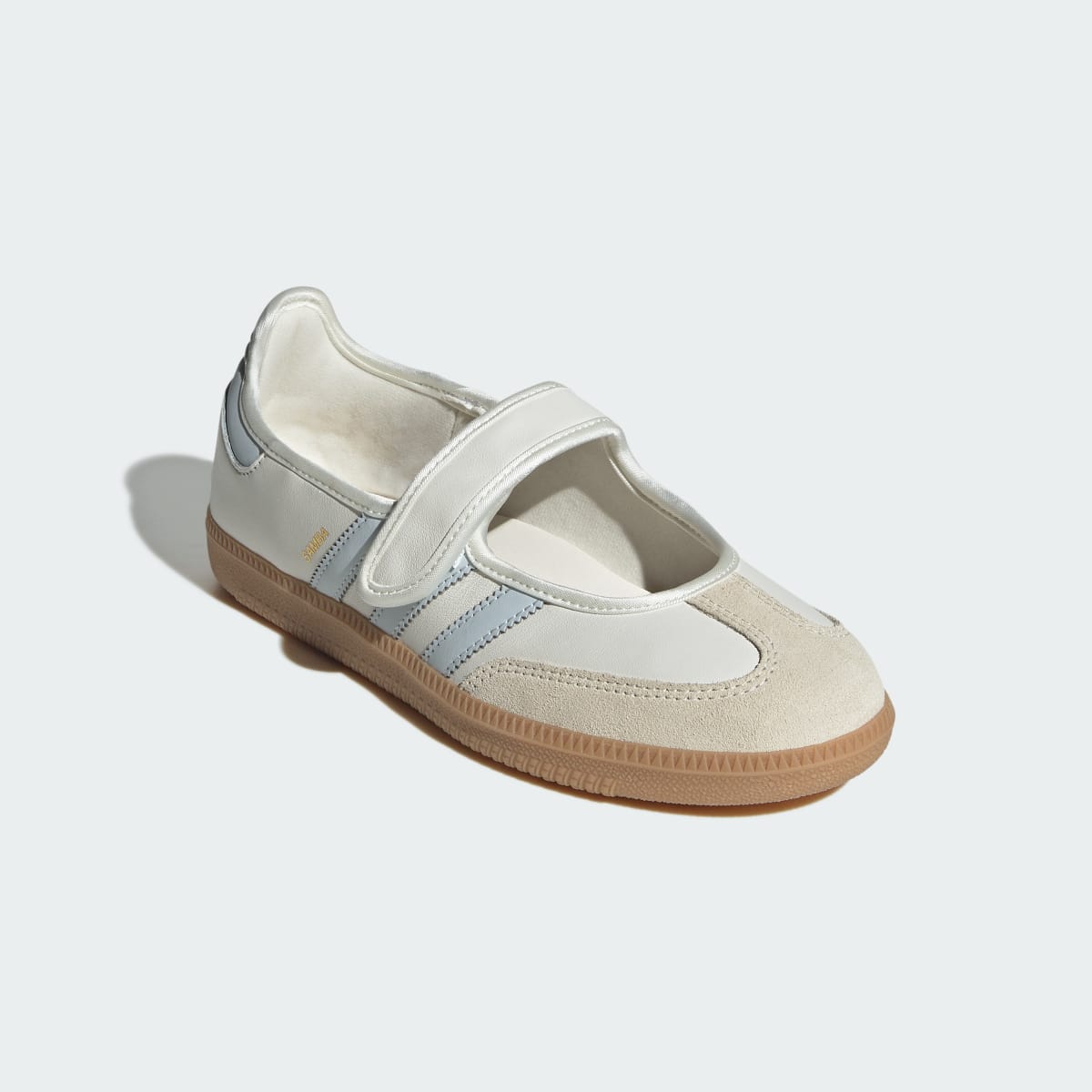 Adidas Women's Samba Jane Shoes - Cloud White / Gum / Halo Blue - Image 4