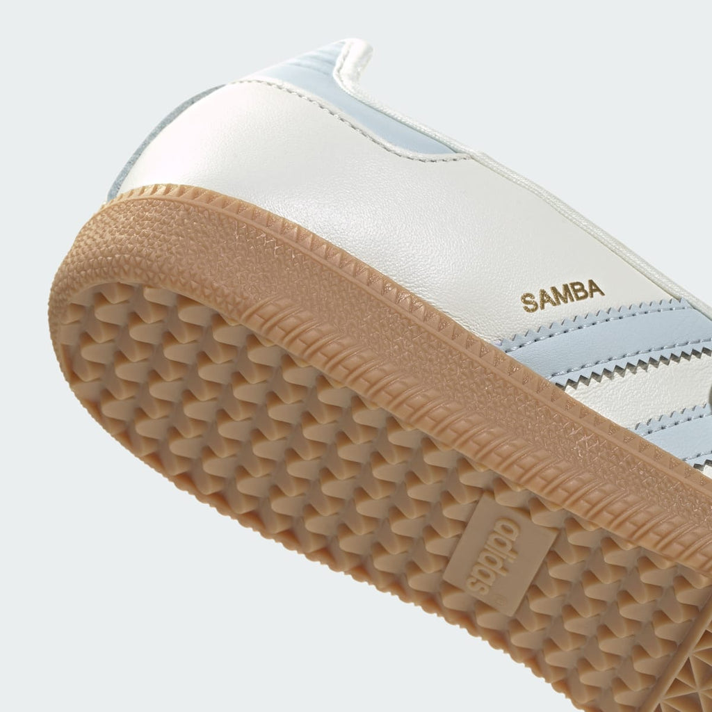 Adidas Women's Samba Jane Shoes - Cloud White / Gum / Halo Blue - Image 8