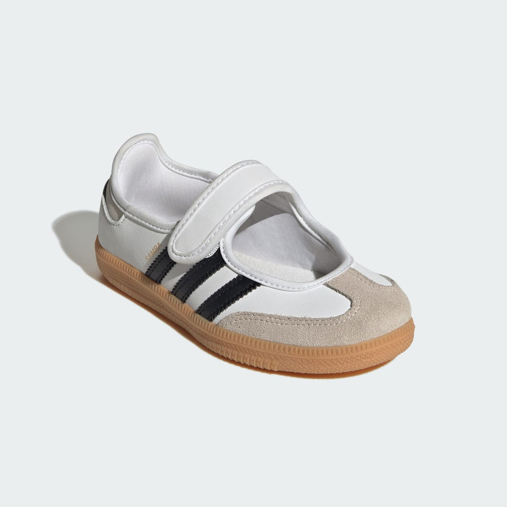 Adidas Kids' Samba Jane Shoes - Cloud White / Core Black / Gum - Image 5