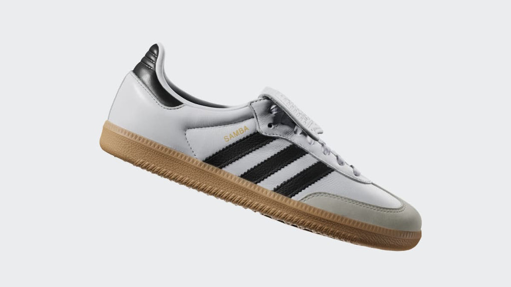 Adidas Women's Samba Long Tongue Shoes - Cloud White / Core Black / Gold Metallic - Image 2