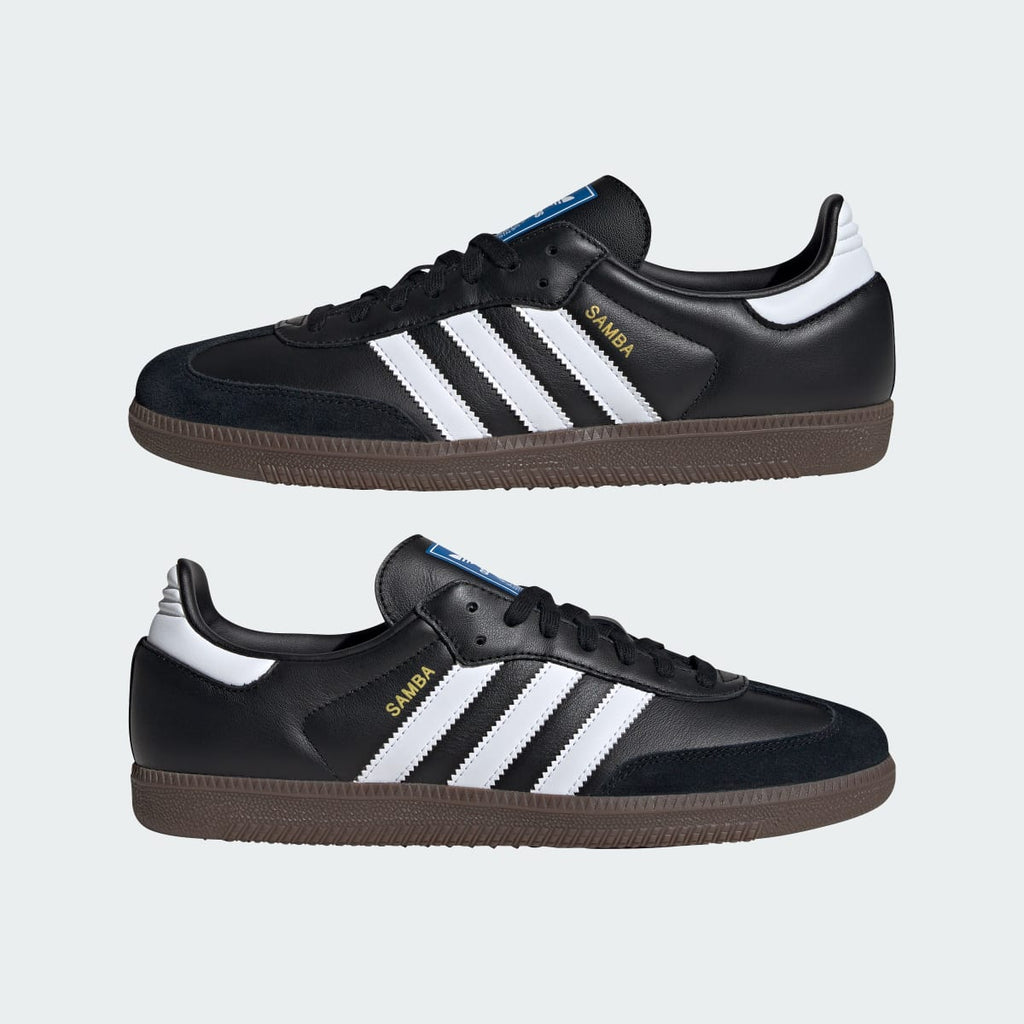 Adidas Men's Samba OG Shoes - Core Black / Cloud White / Gum - Image 8