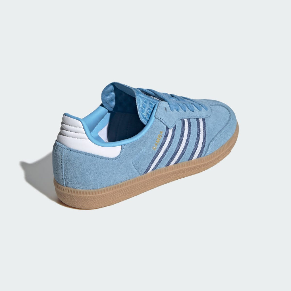 Adidas Kids' Samba OG Shoes - Light Blue / Cloud White / Gum - Image 5