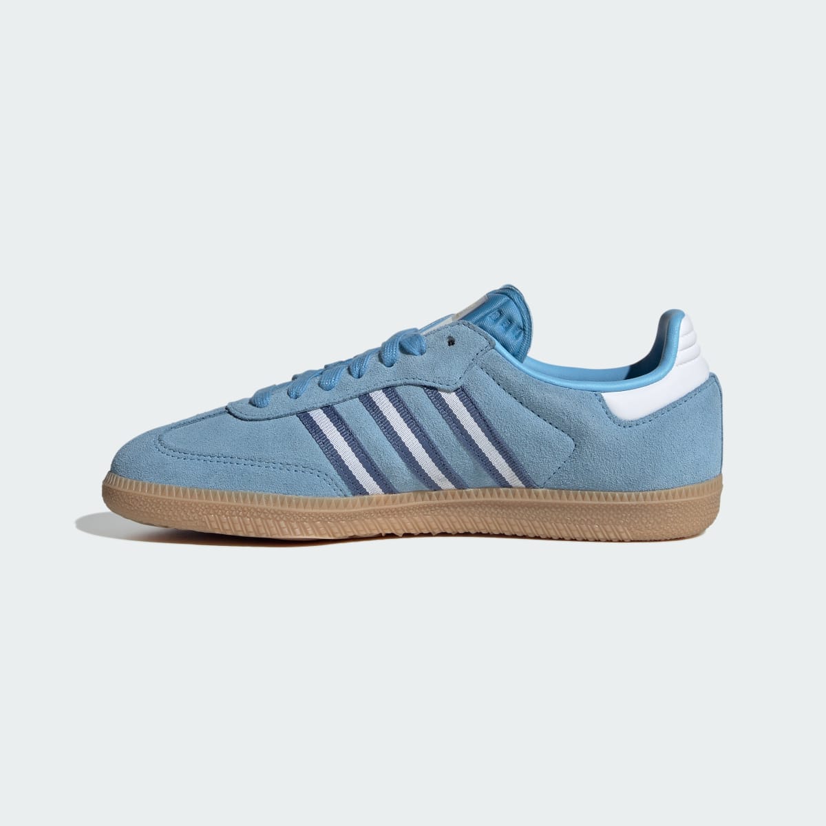 Adidas Kids' Samba OG Shoes - Light Blue / Cloud White / Gum - Image 6