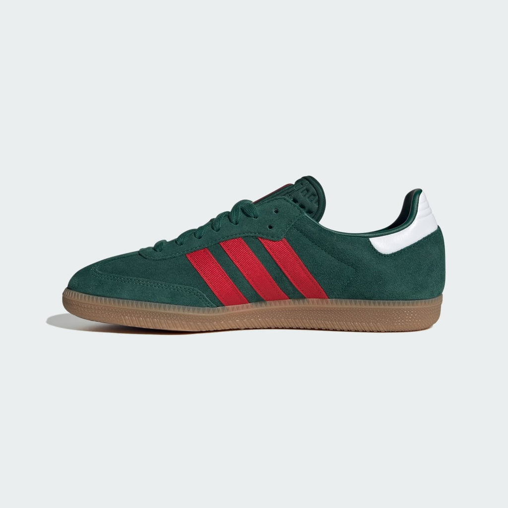 Adidas Men's Samba OG Shoes - Team Dark Green / Better Scarlet / Gum - Image 6