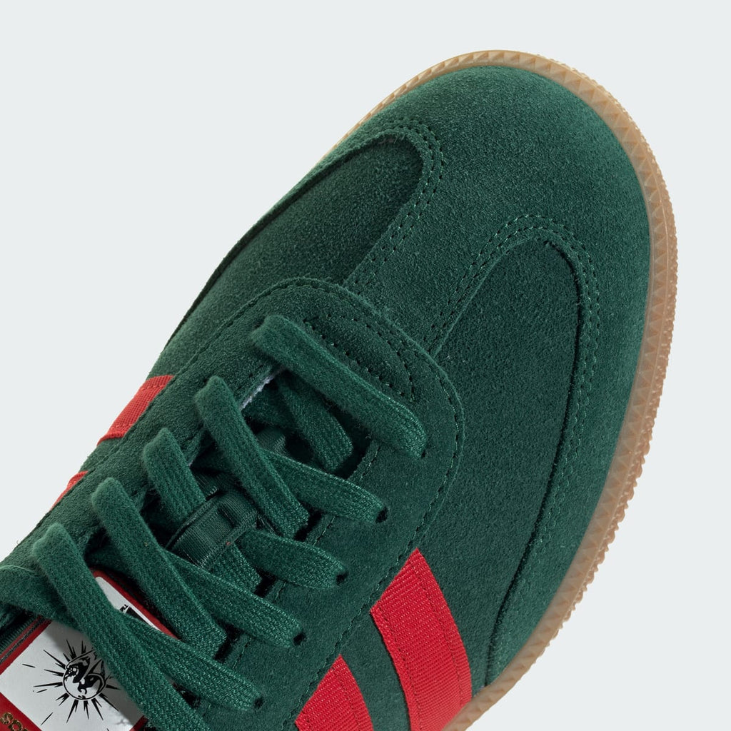 Adidas Men's Samba OG Shoes - Team Dark Green / Better Scarlet / Gum - Image 8