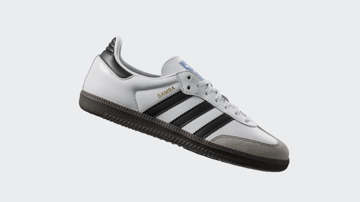 Adidas Kids' Samba OG Shoes Kids - Cloud White / Core Black / Gum - Image 2