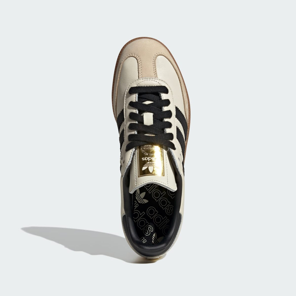 Adidas Women's Samba OG Shoes - Cream White / Core Black / Sand Strata - Image 3