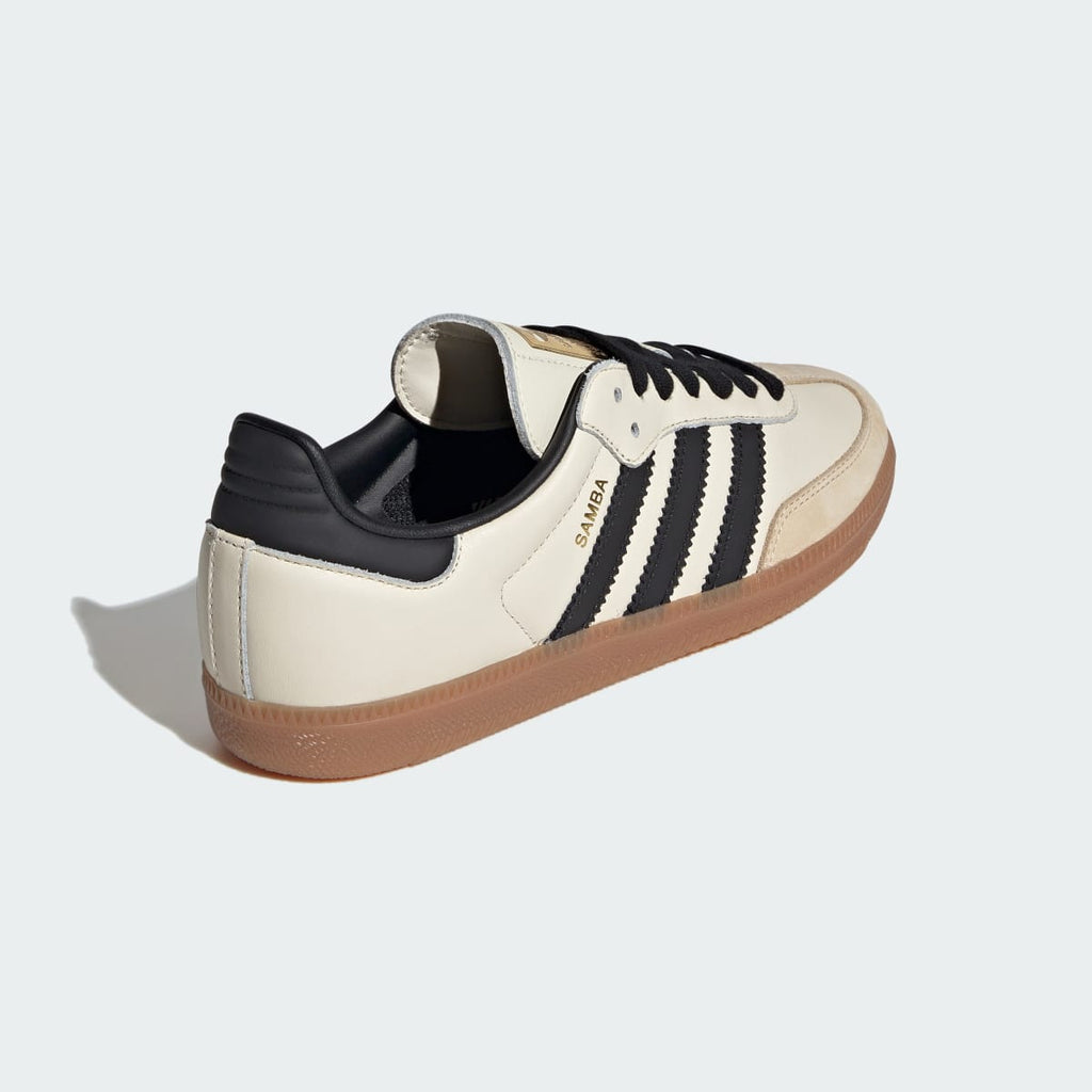 Adidas Women's Samba OG Shoes - Cream White / Core Black / Sand Strata - Image 6