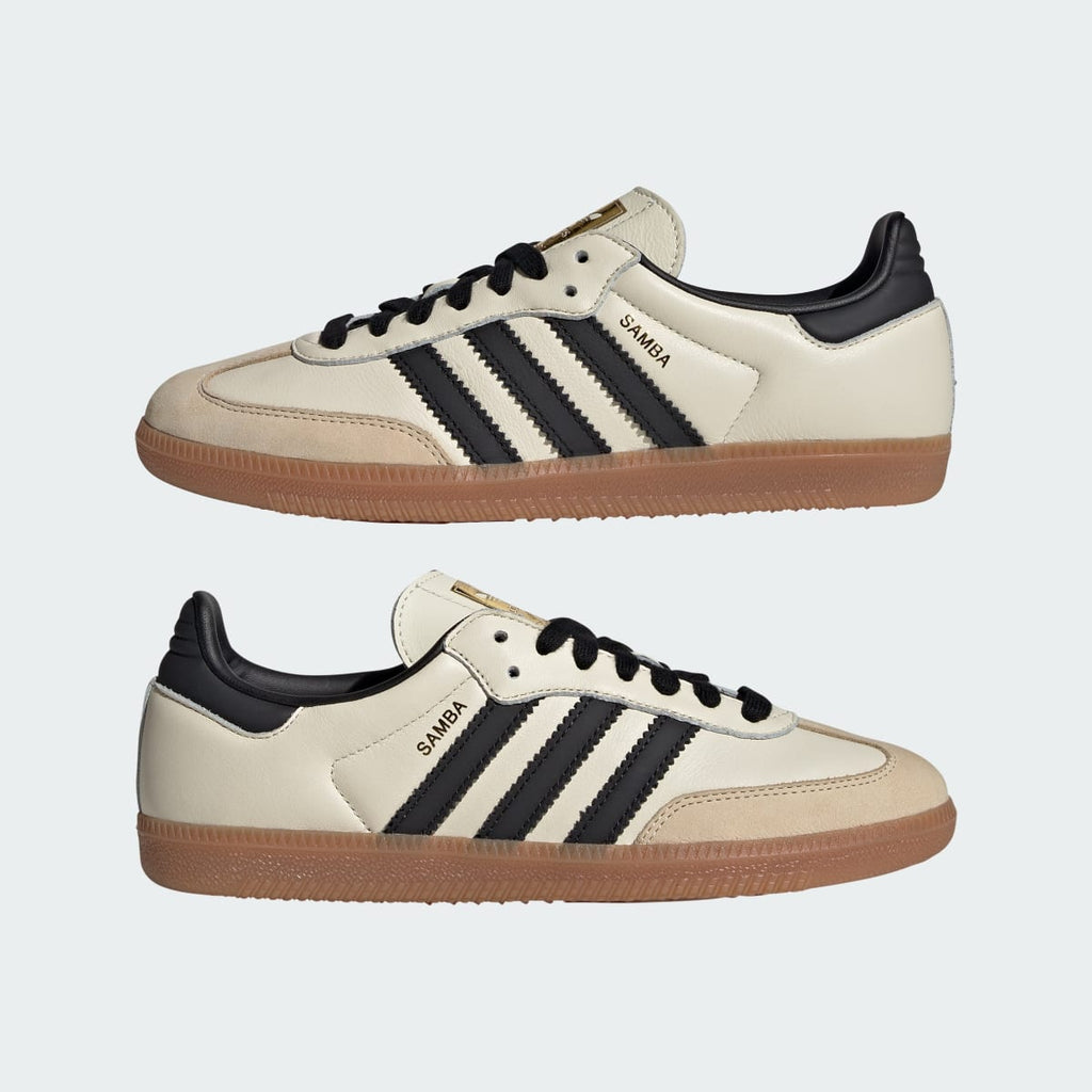 Adidas Women's Samba OG Shoes - Cream White / Core Black / Sand Strata - Image 8